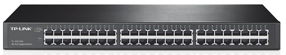 TP-Link TL-SG1048 48-Port Gigabit Rackmount Switch 19-inch rack-mountable steel case 96Gbps Switching Capacity IEEE 802.3x flow control Auto MDI/MDIX - Straight Forward AV and IT