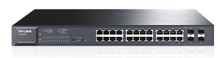 TP-Link T1600G-28PS (TL-SG2424P) JetStream 24-Port Gigabit L2+ Smart Switch 192W PoE+ with 4 SFP Slots 56Gbps Bandwidth 41.7Mpps Packet Forward Rate - Straight Forward AV and IT
