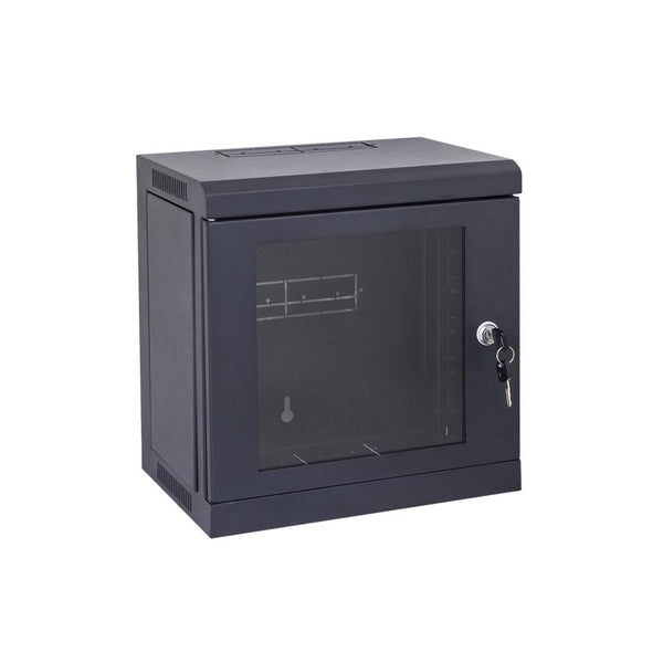 6RU Mini Black Cabinet for 10" Patch Panels - Straight Forward AV and IT