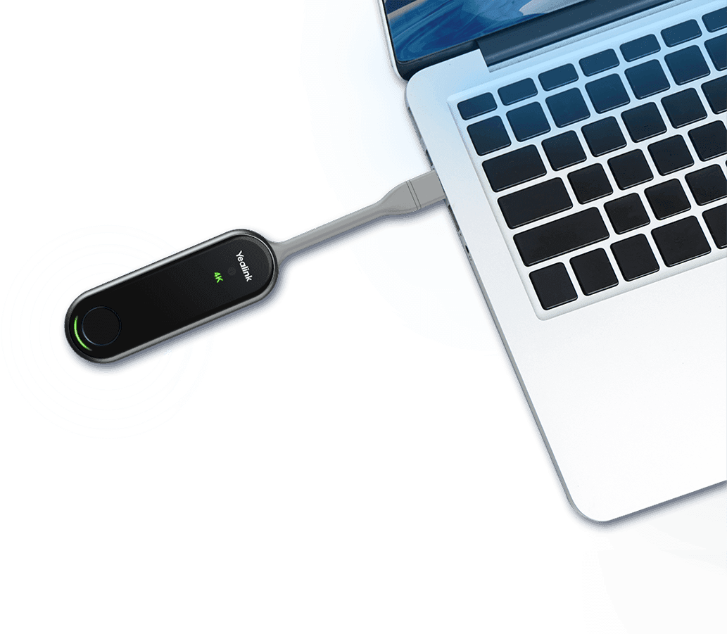 Yealink WPP30 4K wireless presentation pod front view