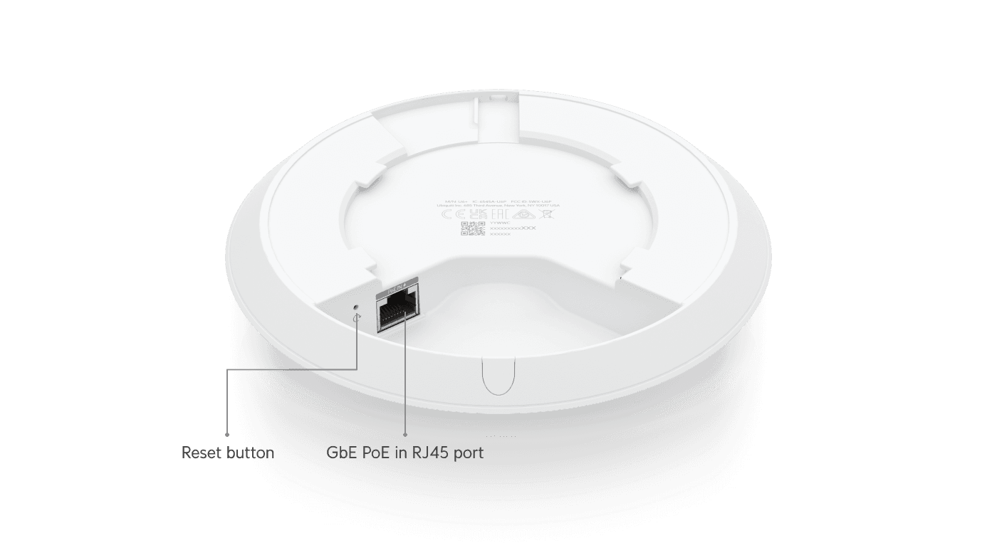 Ubiquiti UniFi U6+ WiFi 6 Access Point - Angle View