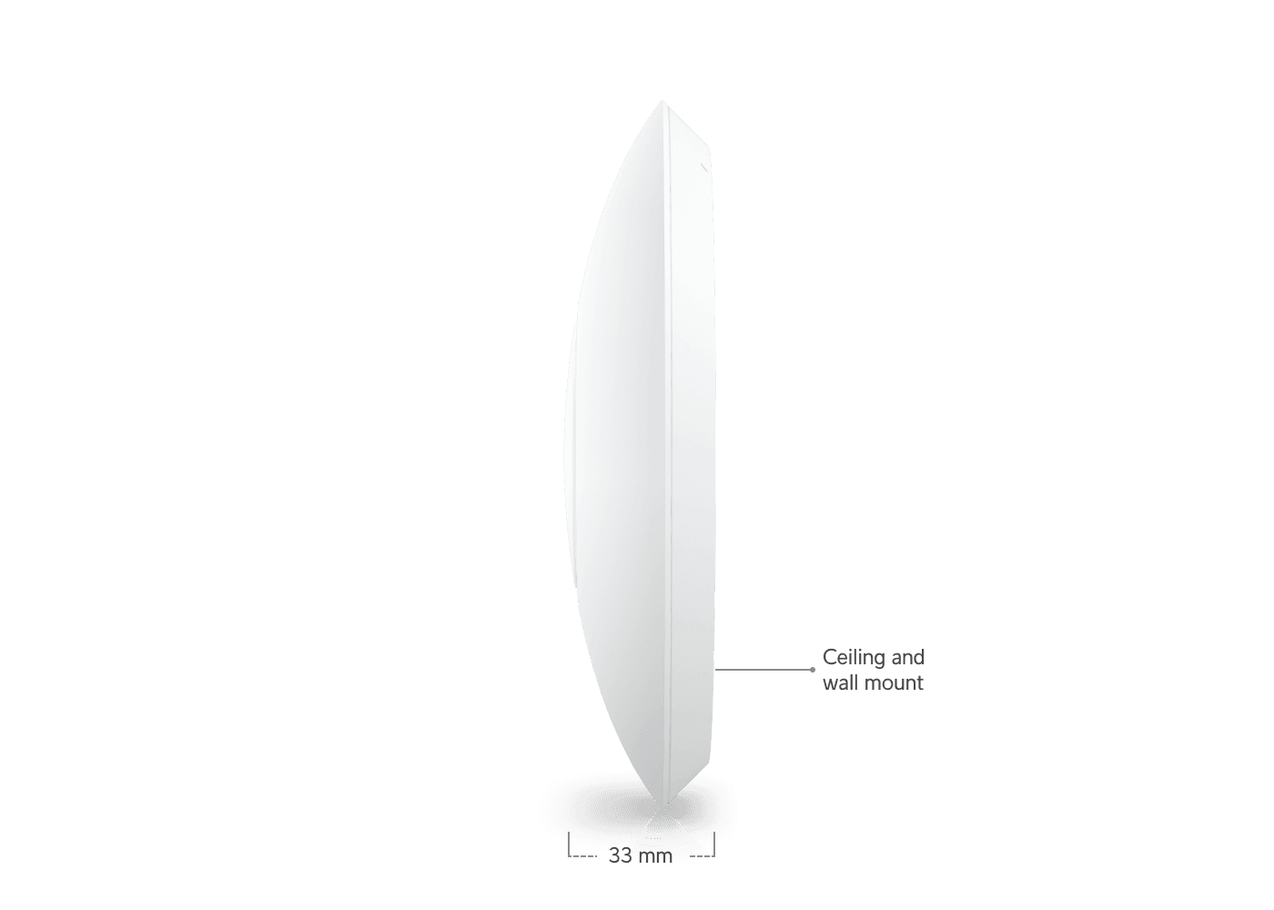 Ubiquiti UniFi U6+ WiFi 6 Access Point - Side View