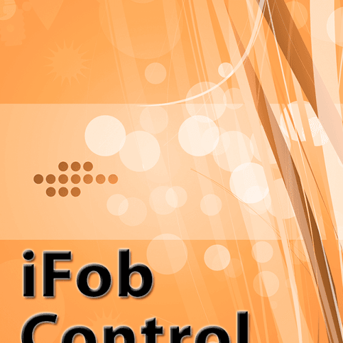 iFob Control smartphone app home launch screen showing alarm system status