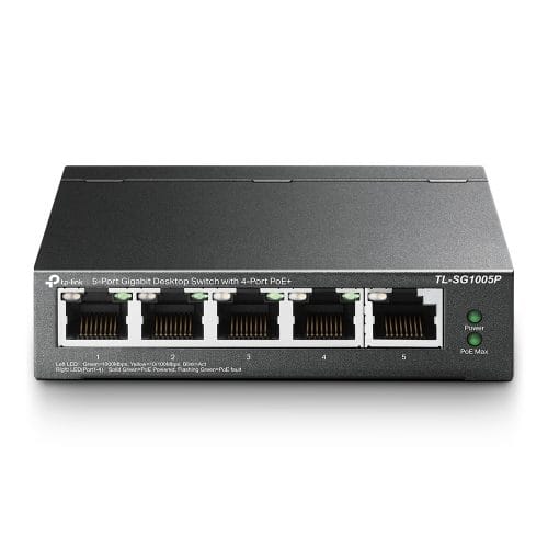 TP-Link TL-SG1005P 5-Port Gigabit Desktop Switch with 4-Port PoE